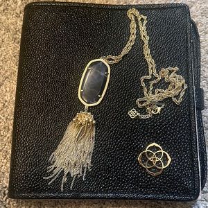 Kendra scott navy cat eye rayne (gold)